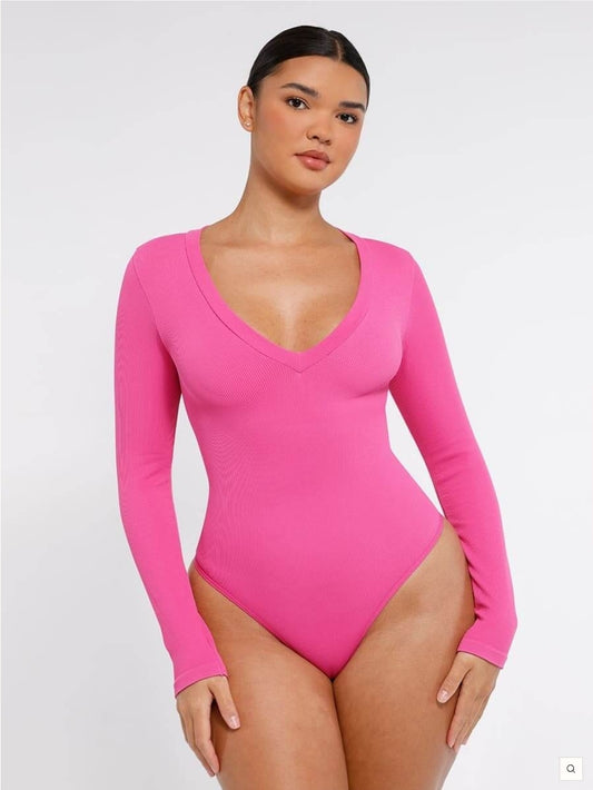 Long sleeve tummy Control Bodysuit