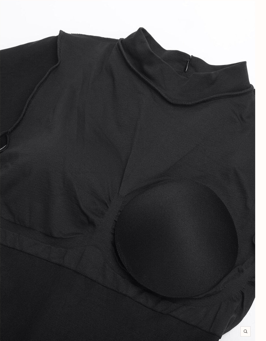Seamless bust support waist cinching tummy control jumpsuit